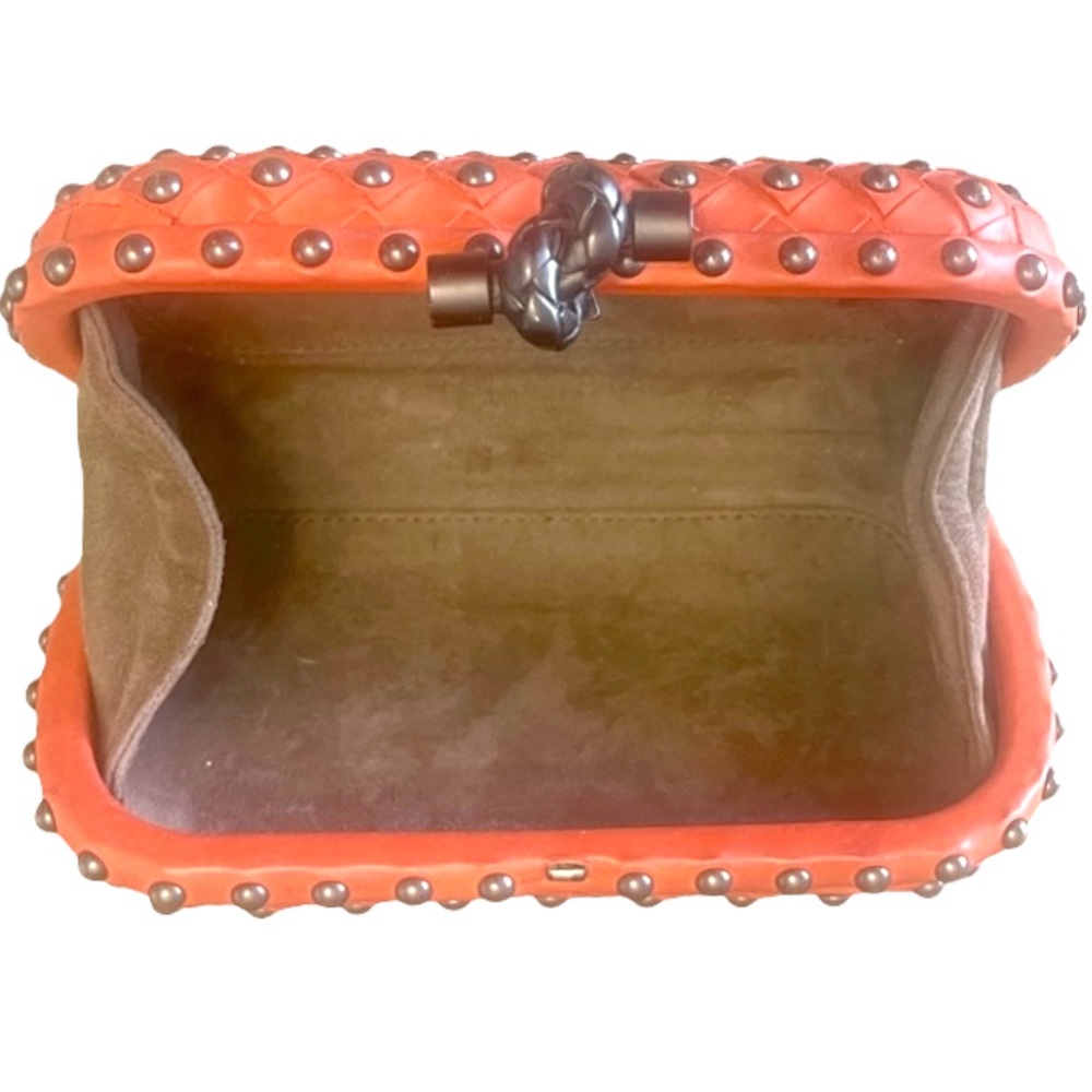💎💎 HP 💎💎💎 Bottega Veneta Intrecciato Bruciato Knot Clutch - Picture 3 of 15